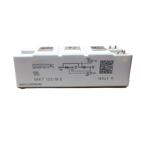 Semikron SKKT 122/16E 1600 V 122 A dual thyristor module in SEMIPACK 2 housing