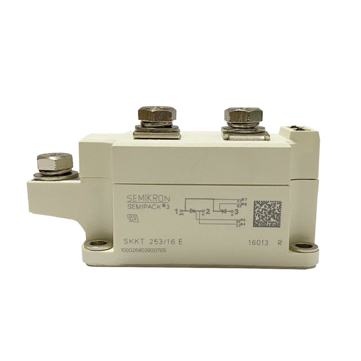Semikron SKKT 253/16E 253 A 1600 V thyristor diode module in SEMIPACK 3 housing for industrial control systems