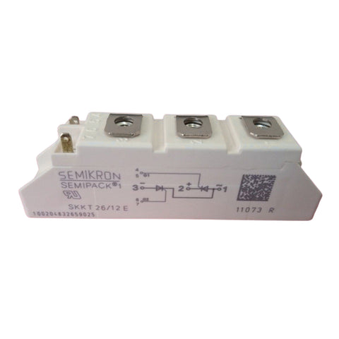Semikron SKKT 26/12E 26A 1200V thyristor diode power module in SEMIPACK 1 housing 
