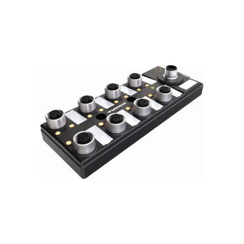 Turck TBIL-M1-16DXP-B passive M12 block with 16 DXP ports.