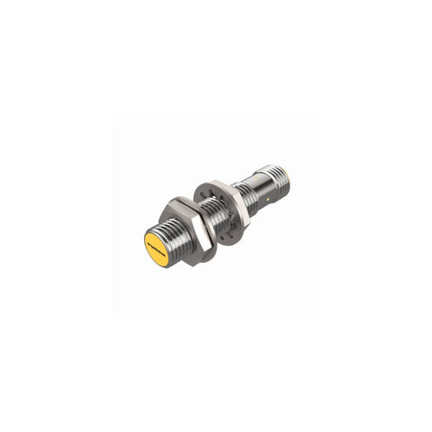 Turck BI3U-MT12-AP6X-H1141 Factor 1 M12 inductive sensor with 3 mm range and PNP output.