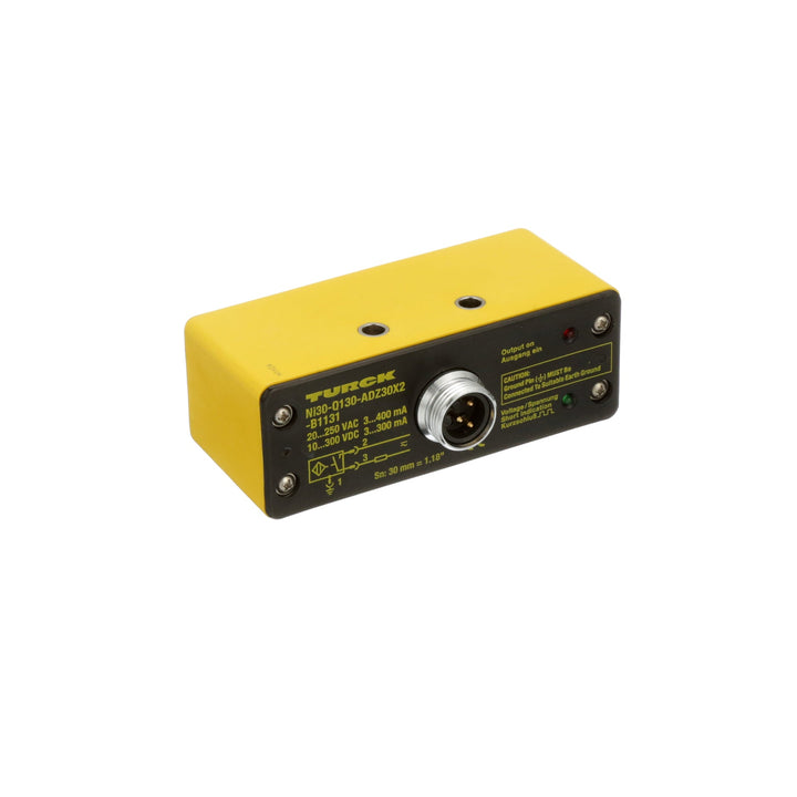 Turck NI30-Q130-ADZ30X2-B1131 Factor 1 inductive sensor, 30 mm range, Q130 housing.