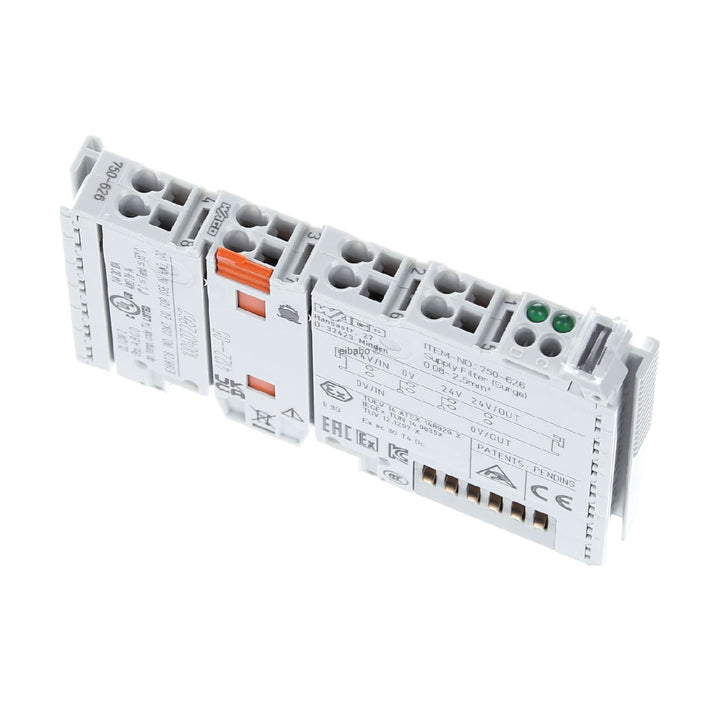 WAGO 750-626 24 VDC supply filter module with surge protection, 10 A power jumper, IP20