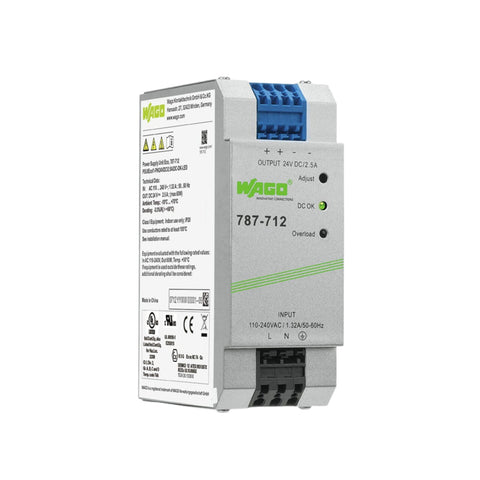 WAGO 787-712 EPSITRON ECO 60 W / 24 VDC DIN-rail power supply