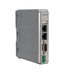 Weintek cMT-SVR-100 headless HMI with dual Ethernet, RS-232/RS-485, USB, and SD slot for industrial control and remote visualization.