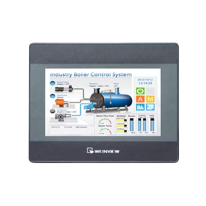 Weintek TK6070iP HMI with 7" TFT LCD, 800×480 resolution, and 24V DC input. Ideal for industrial automation applications.